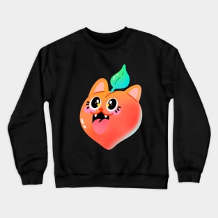 Peach Kitty Crewneck Sweatshirt